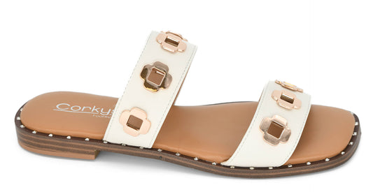 CORKYS Low Tide White Sandal