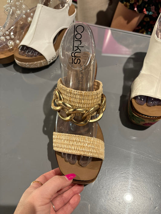 Corkys ON VACAY Raffia Wedge