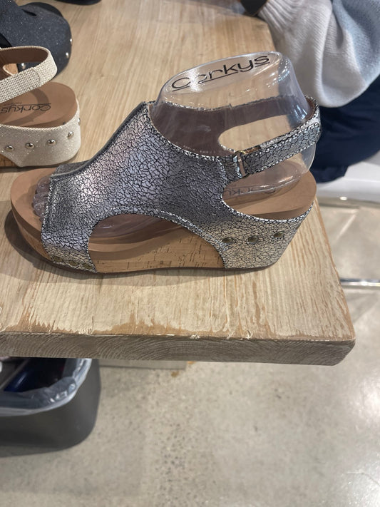 Carley By Corkys Silver Crackle - Simply Polished Boutique