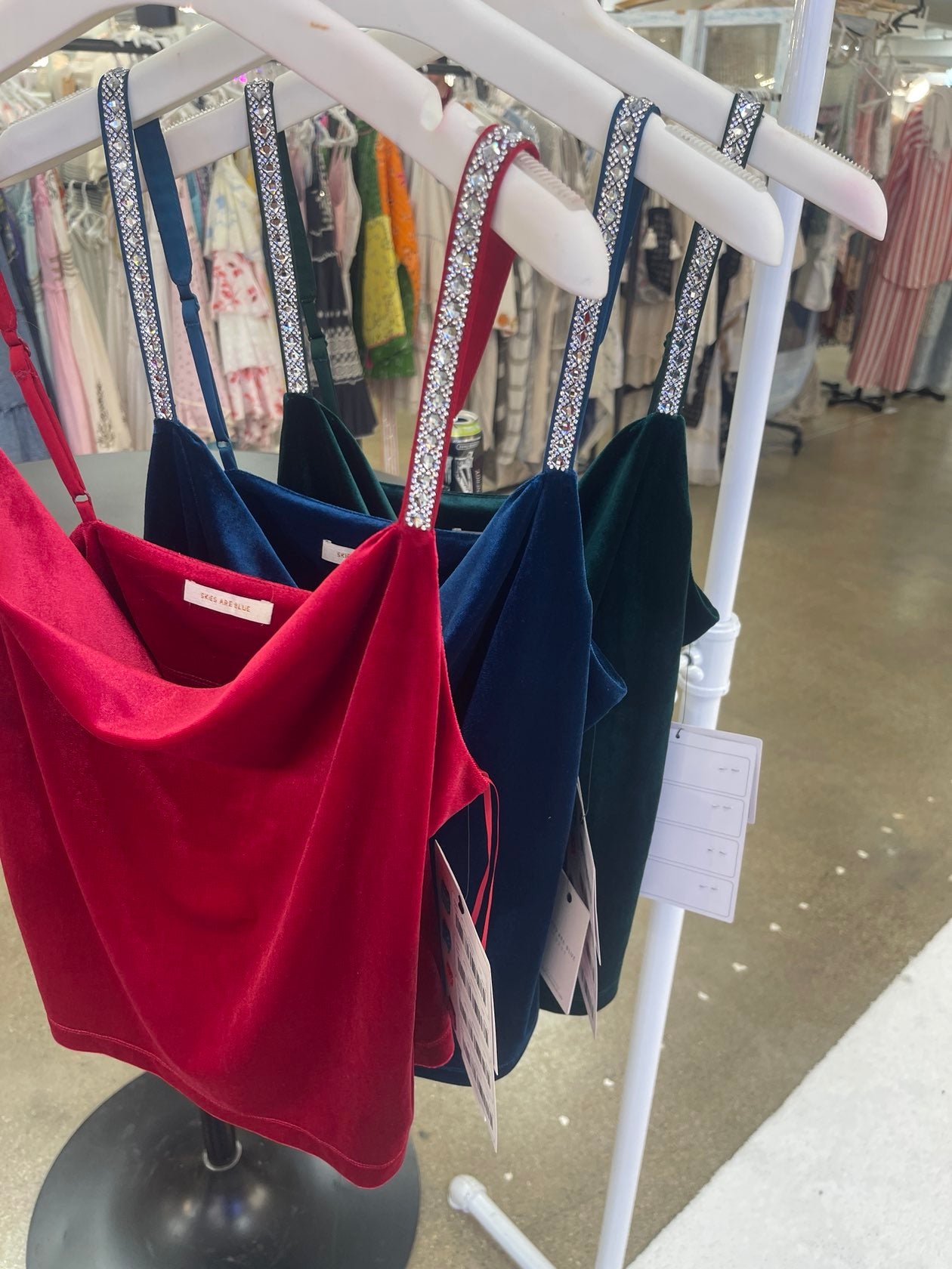 Luxe Affair Embellished Velvet Cami - Simply Polished Boutique