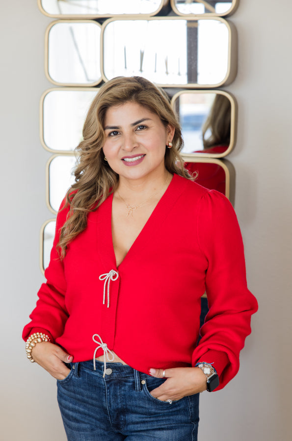 Scarlet Charm Ribbon Blouse - Simply Polished Boutique