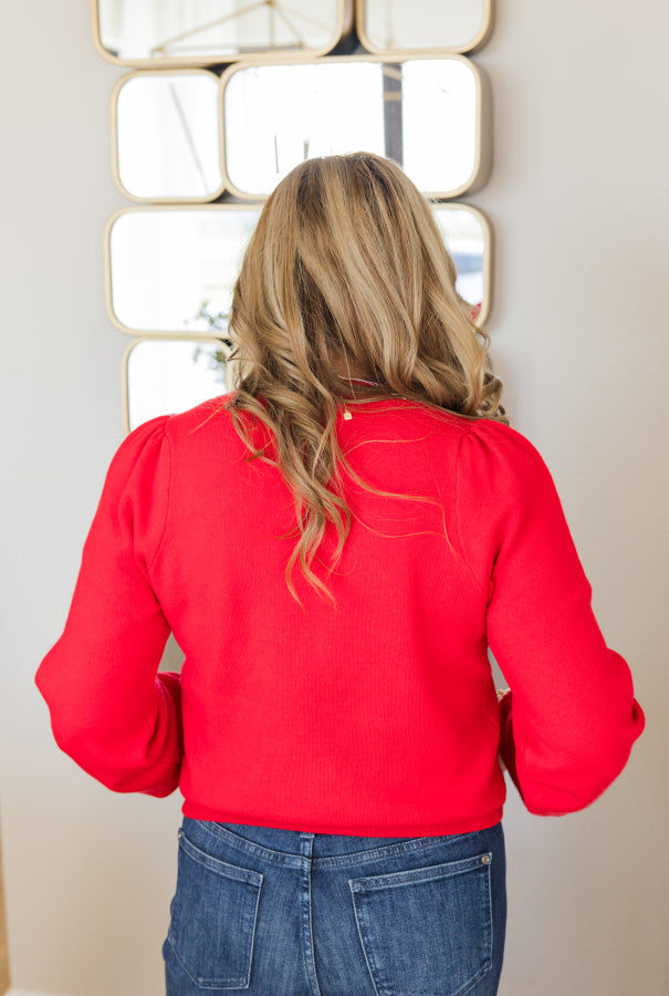 Scarlet Charm Ribbon Blouse - Simply Polished Boutique