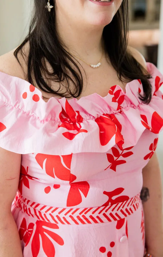 Peach Horizon Strapless Top - Simply Polished Boutique