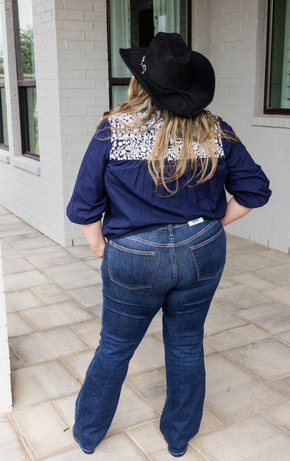 Jane Top - Navy - Simply Polished Boutique