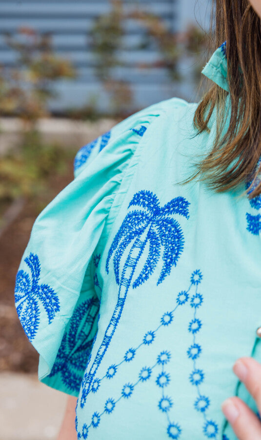 The Azure Bay Flowing Summer Midi Dress - Simply Polished Boutique
