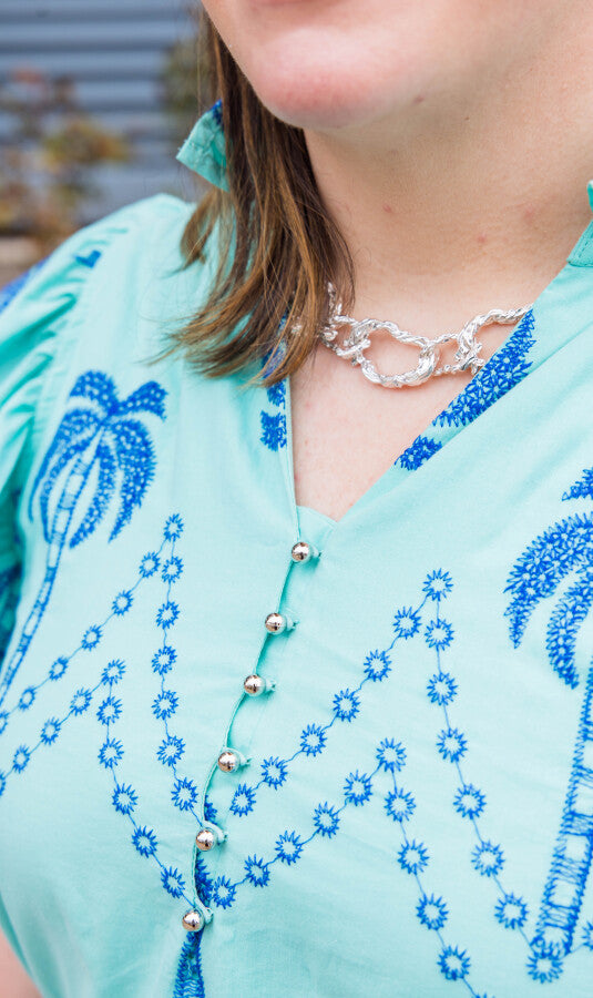 The Azure Bay Flowing Summer Midi Dress - Simply Polished Boutique
