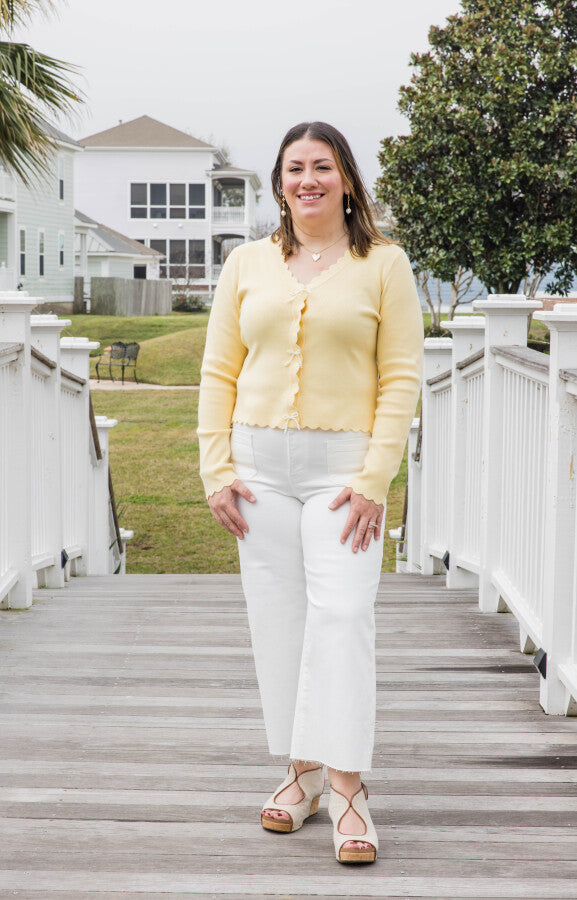 The Limoncello Bow Cardigan