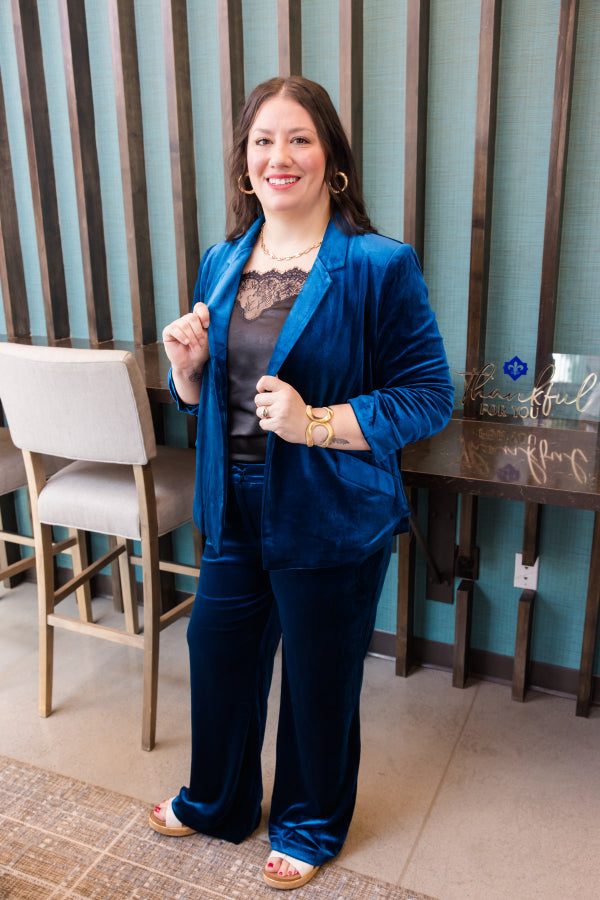 Luxe Affair Velvet Blazer - Simply Polished Boutique