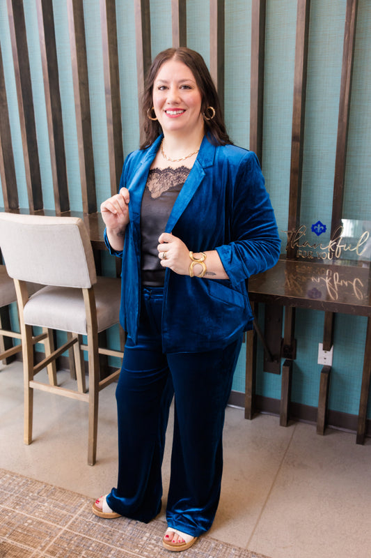 Luxe Affair Velvet Blazer - Simply Polished Boutique