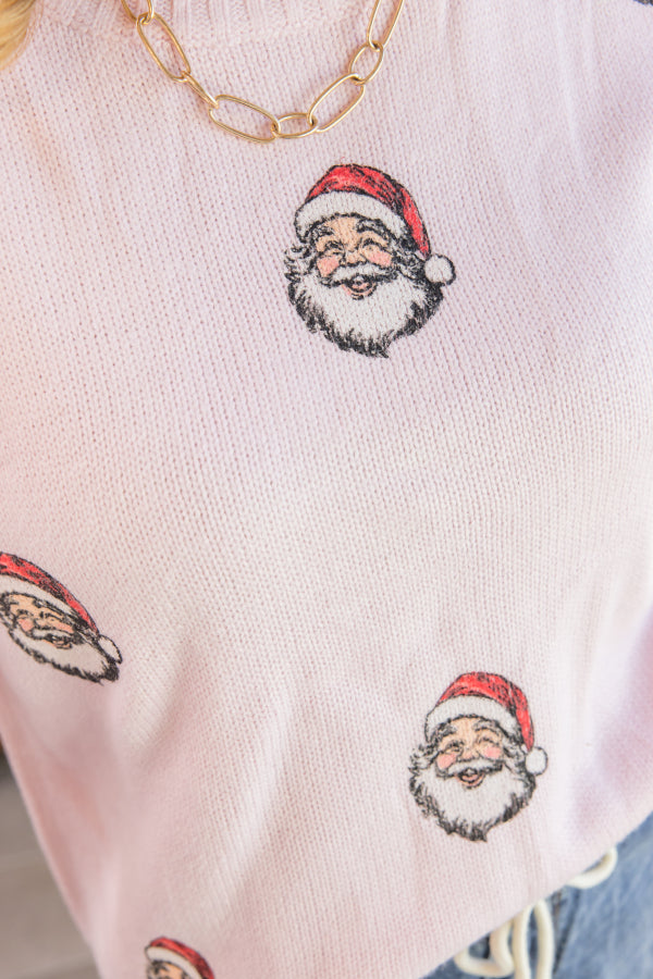 Blush Santa Sweater