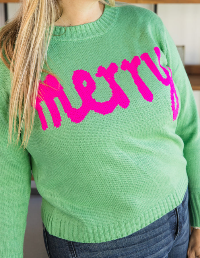 Merry Minted Sweater