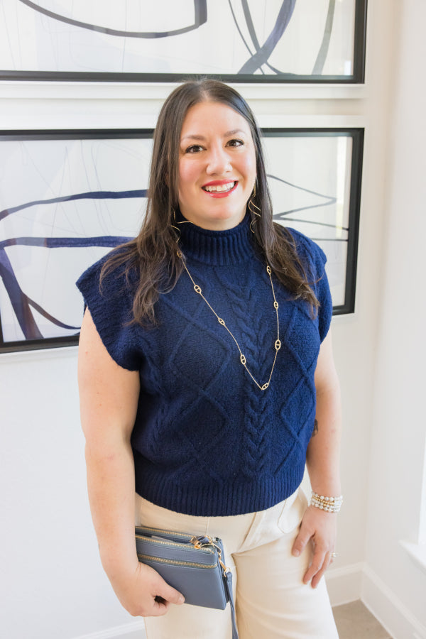 Cozy Luxe Cable Knit Top - Simply Polished Boutique