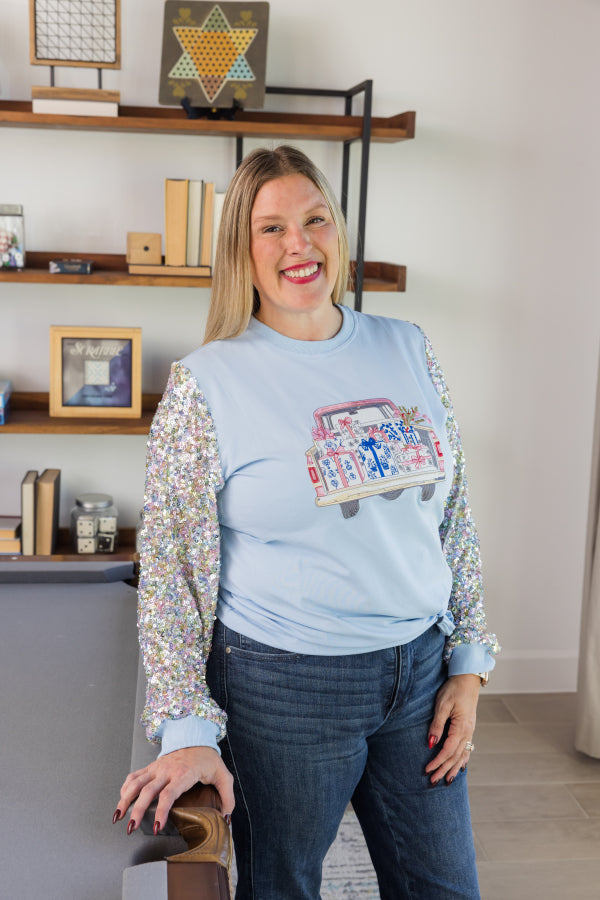 Holiday Haul Sequin Sweatshirt