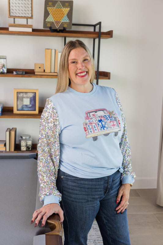 Holiday Haul Sequin Sweatshirt