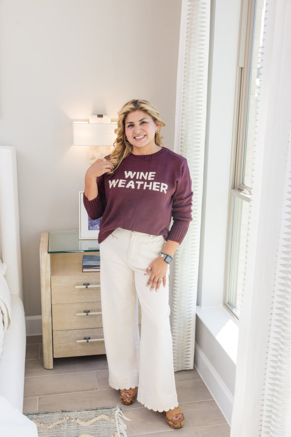 Wine Weather Sweater