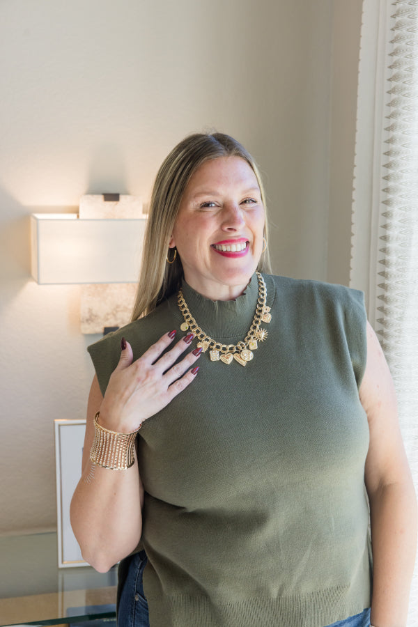 Cozy Confidence Mock Neck Sweater