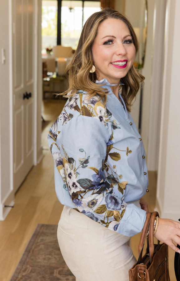 Autumn Leaves Blouse - Simply Polished Boutique