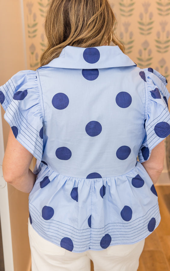 Dot Darling Babydoll Top