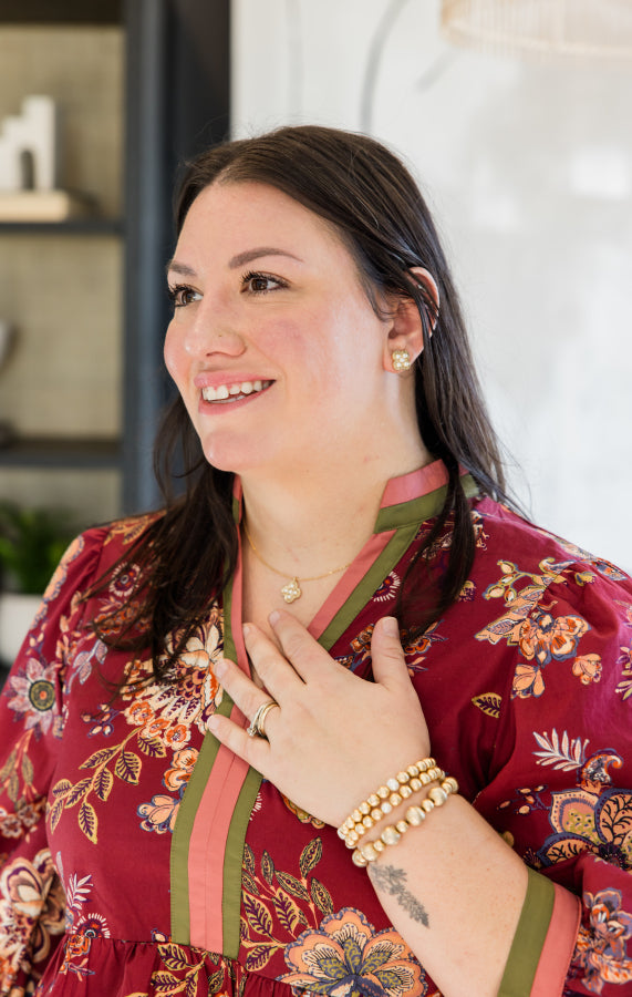 Autumn Flora Peplum Top - Simply Polished Boutique