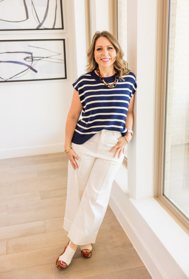 Chic Cuff Wide Leg Pants