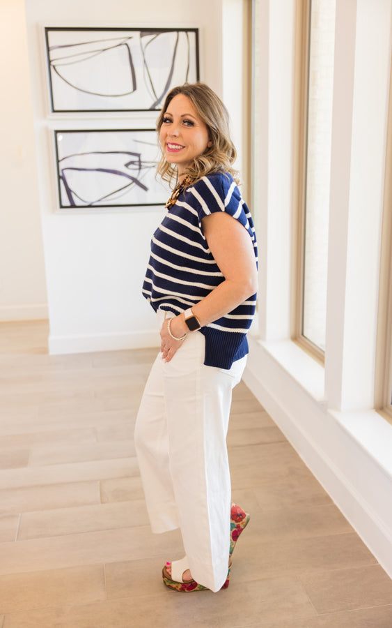 Chic Cuff Wide Leg Pants