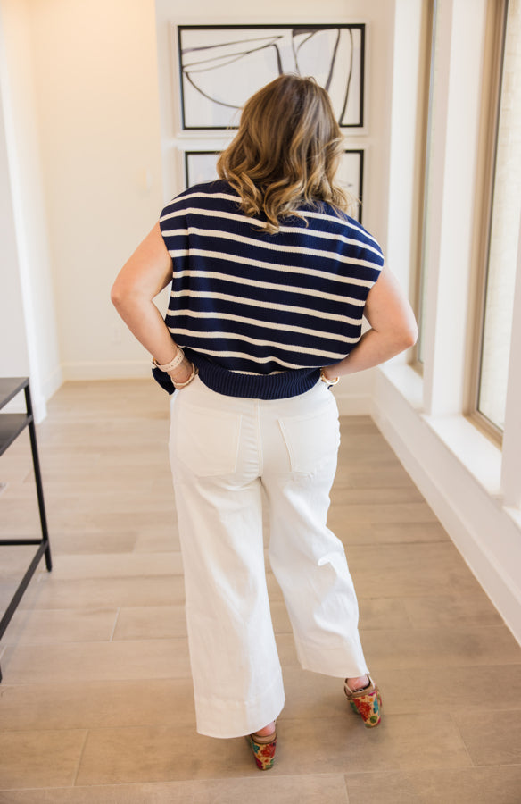 Chic Cuff Wide Leg Pants