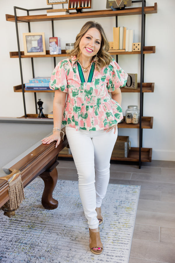 Judy Blue HW White Skinny Jeans