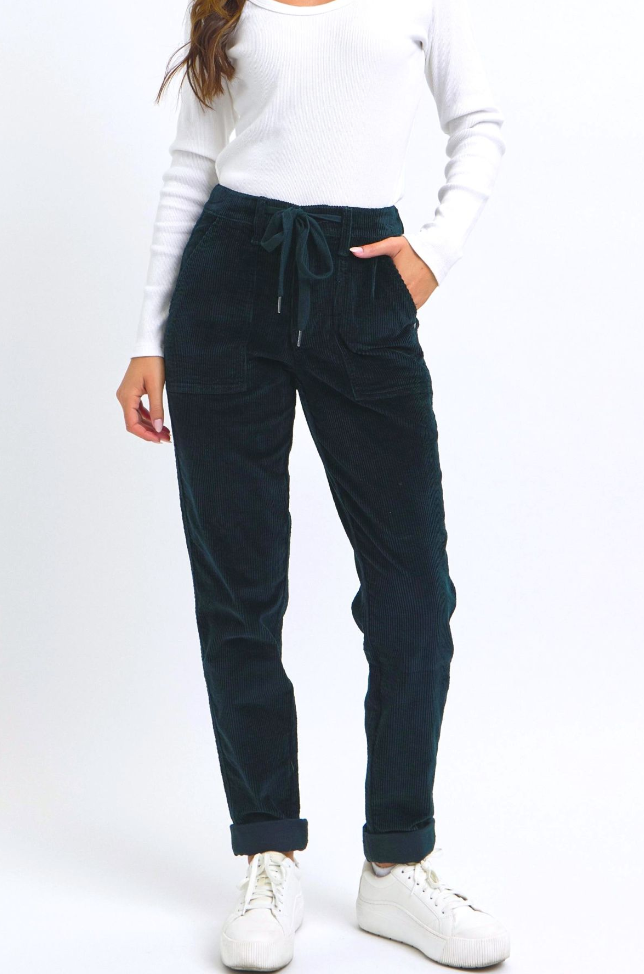 JB HW Corduroy Cuffed Jogger - Simply Polished Boutique