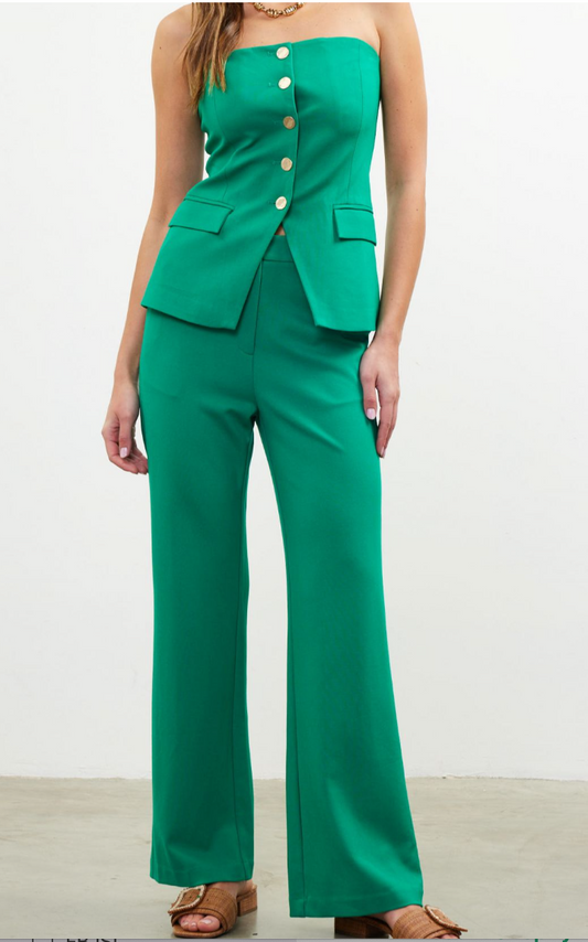 Eve Straight Leg Pants - Simply Polished Boutique