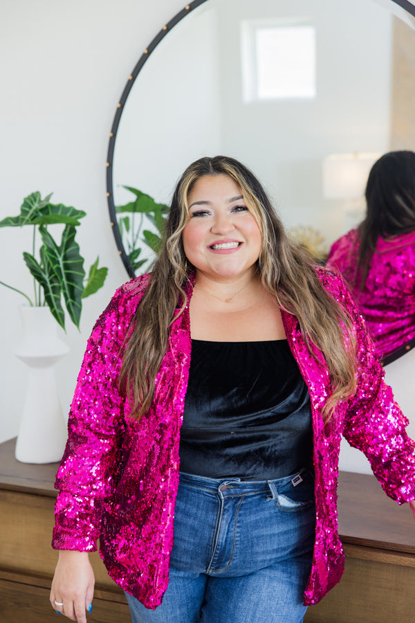 Pink Sparkle Blazer