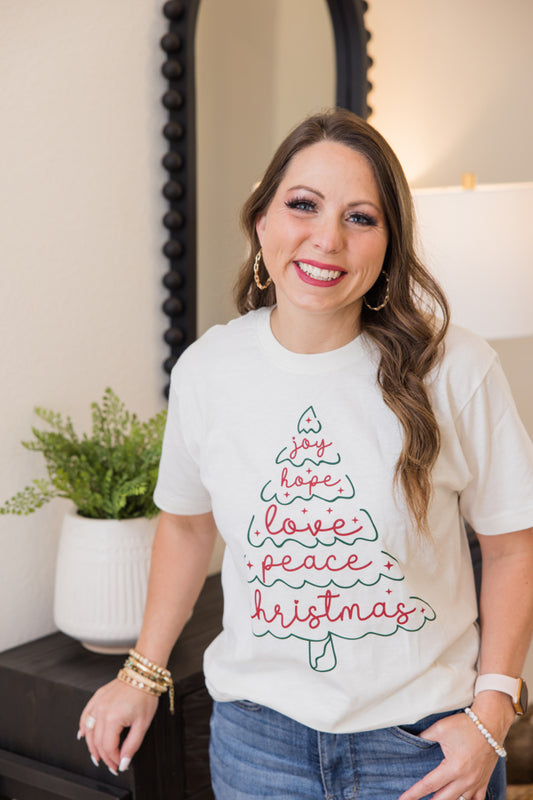 Love Joy Peace Tee Shirt - Simply Polished Boutique