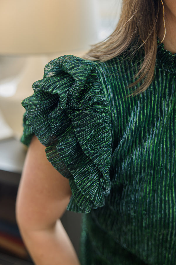 Starlight Flutter Metallic Top