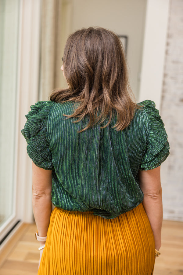 Starlight Flutter Metallic Top