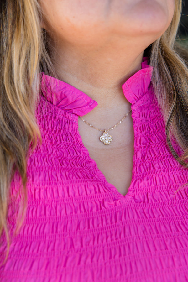 The Lila Smocked Peplum Top