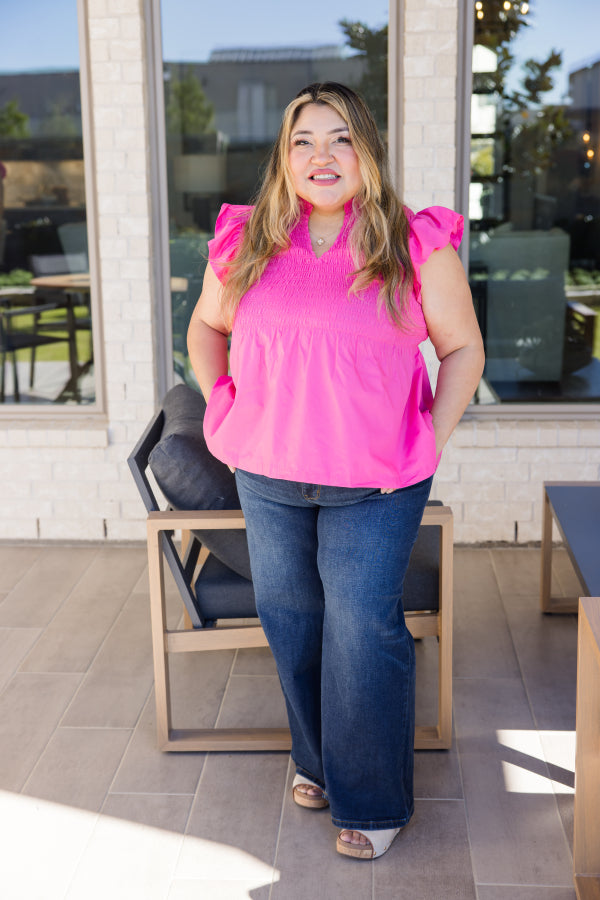 The Sawyer Retro Wide-Leg Jeans by Judy Blue