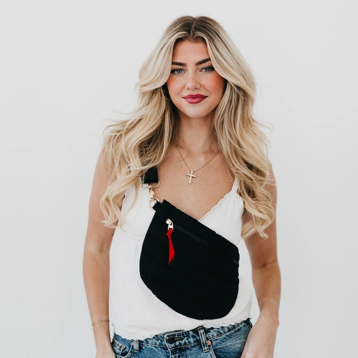 Addison Quilted Nylon Waist/ Sling Bag - Simply Polished Boutique