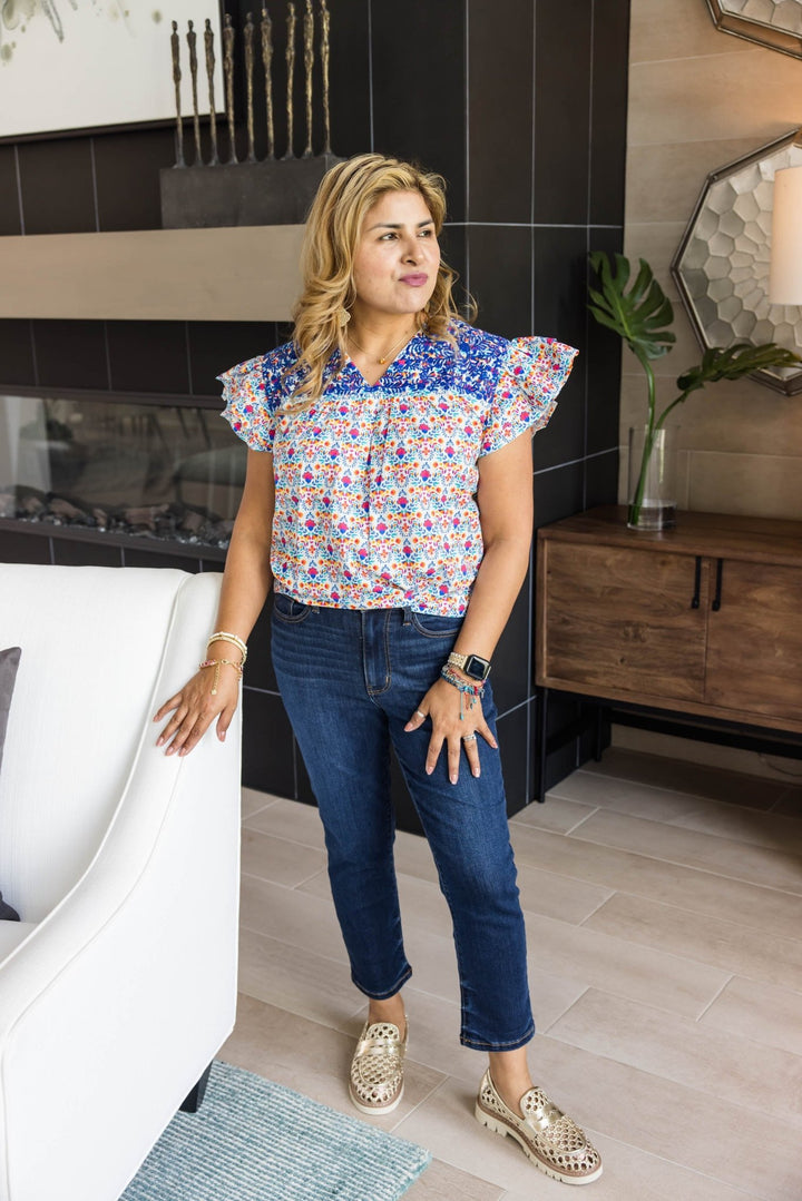 Alura Floral Top - Simply Polished Boutique