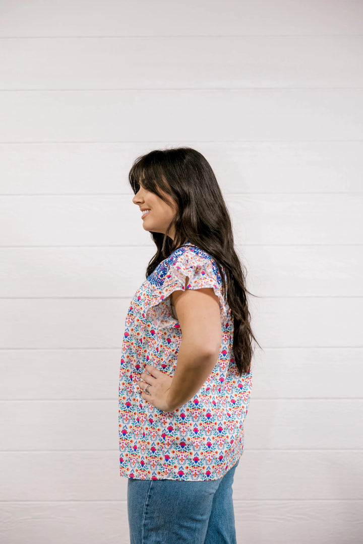 Alura Floral Top - Simply Polished Boutique