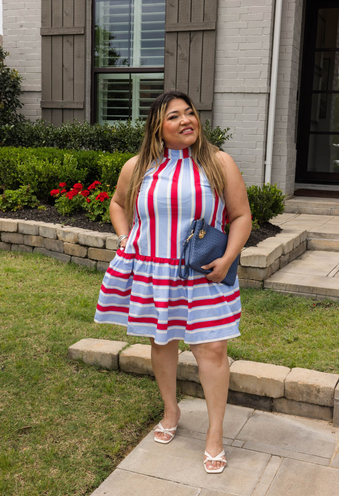 America the Beautiful Stripe Dress - Simply Polished Boutique