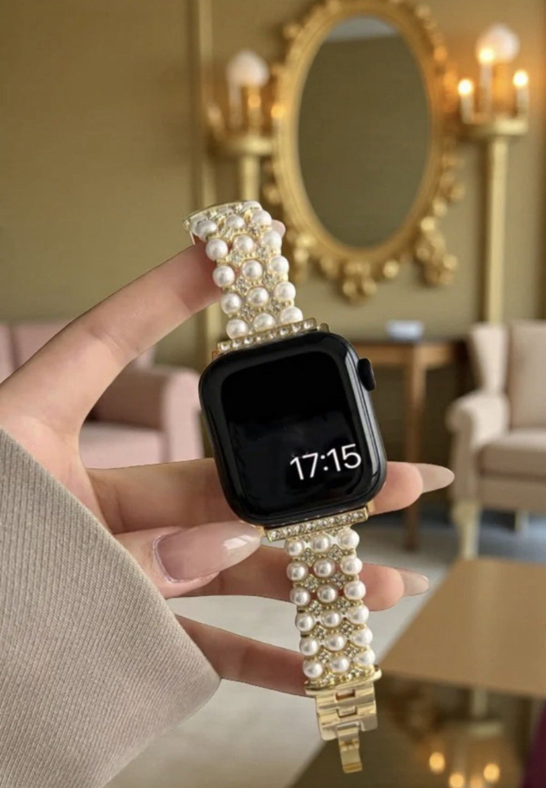 Apple Watch Band with Pearls - Simply Polished Boutique
