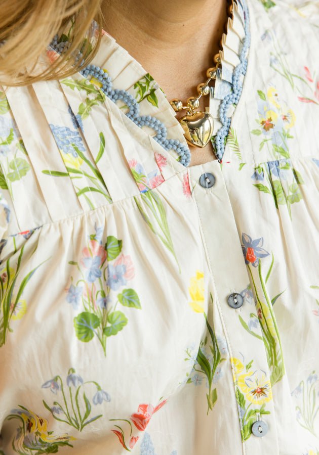 Beyond Ruffle Neck Top - Simply Polished Boutique