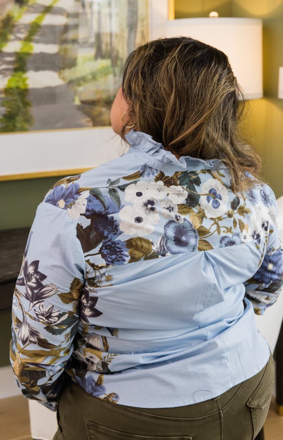 Blue Skies Blouse - Simply Polished Boutique