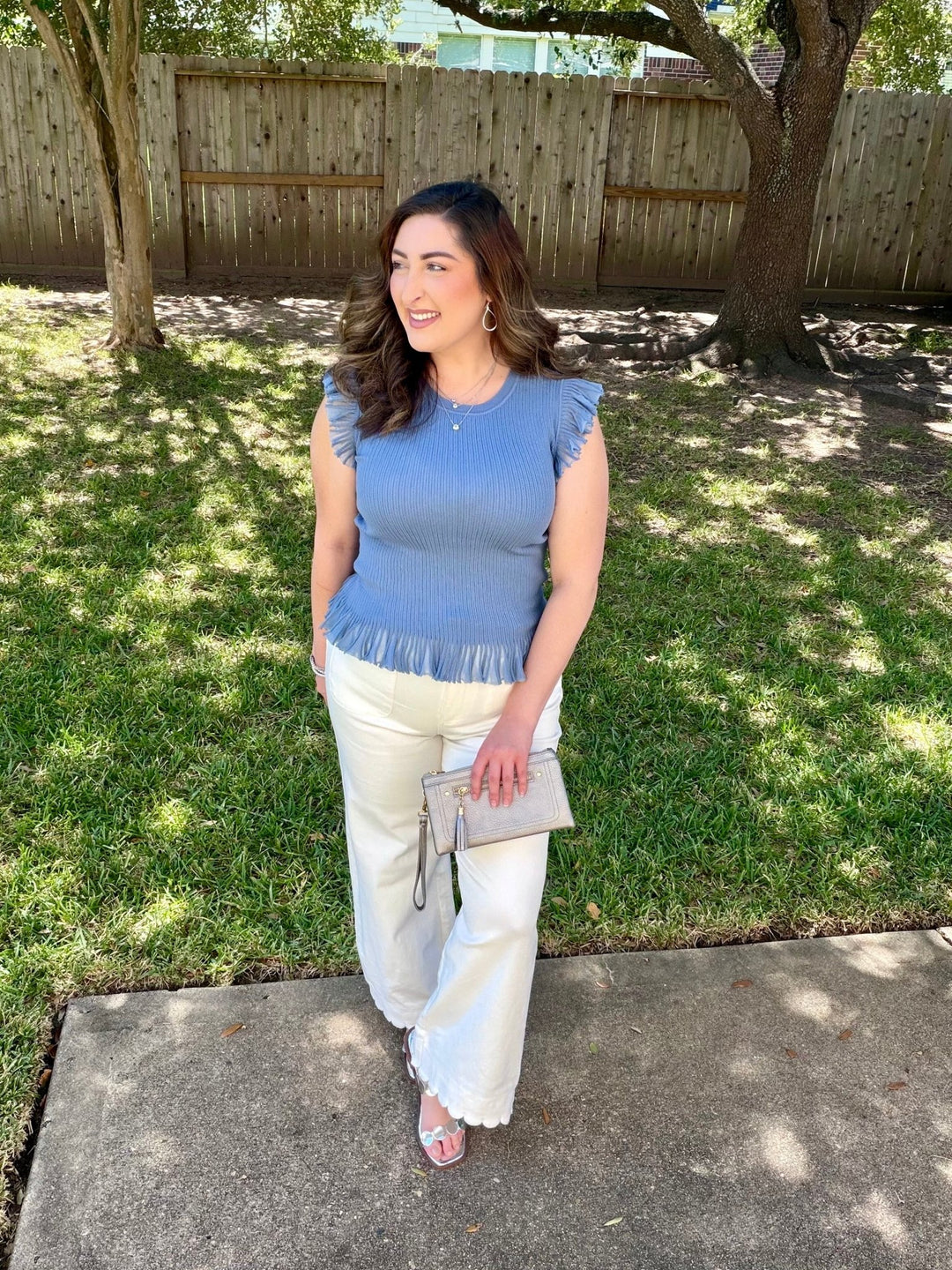 Blue Skies Sweater Top - Simply Polished Boutique