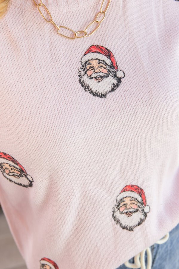 Blush Santa Sweater - Simply Polished Boutique
