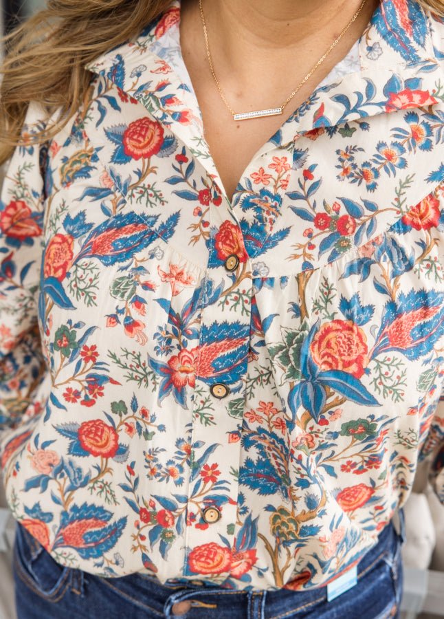 Bold Blooms Top - Simply Polished Boutique