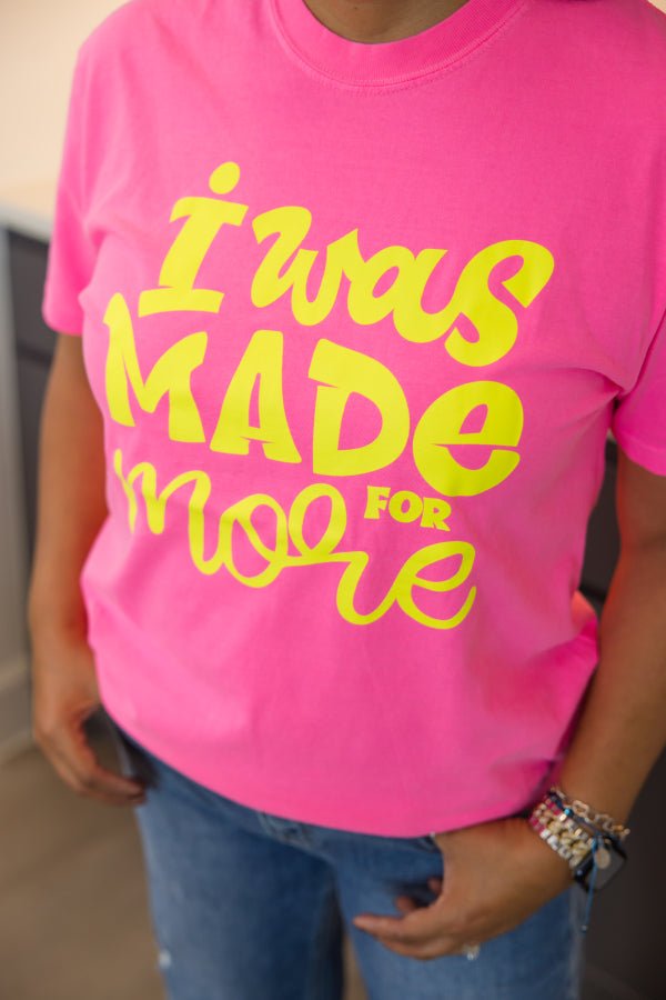 Bright Side Graphic Tee – Neon Pink - Simply Polished Boutique
