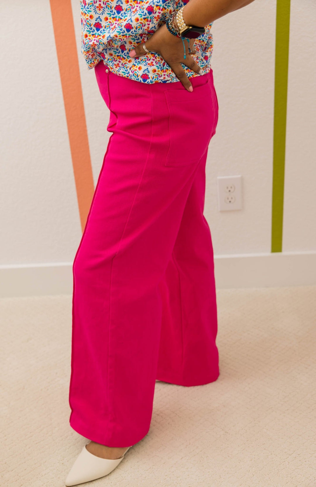 Camden Seam Wide Leg Pants - Simply Polished Boutique