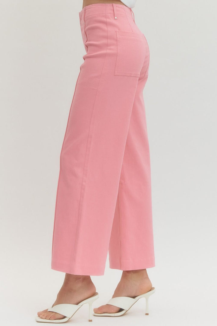 Camden Seam Wide Leg Pants - Simply Polished Boutique