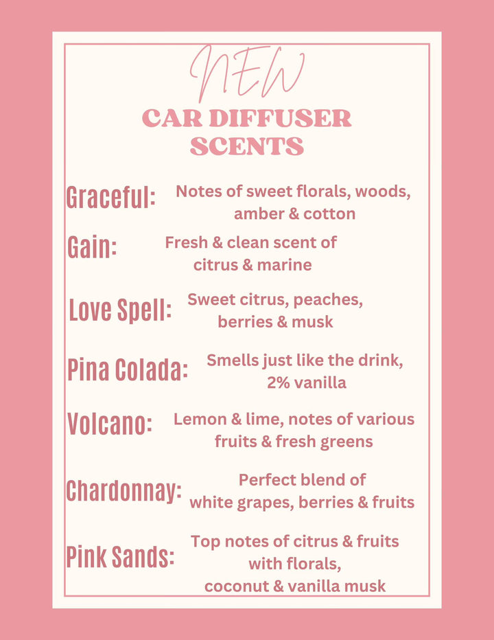 CAR DIFFUSER SCENTS!! - Simply Polished Boutique