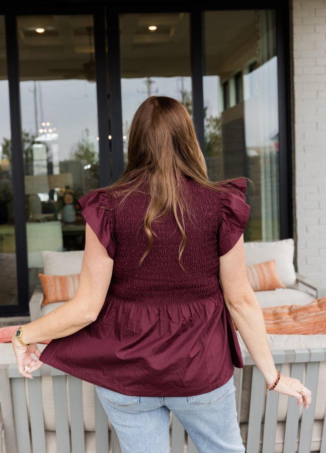 Carla Peplum Top - Simply Polished Boutique